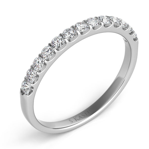 Classic White Gold Diamond Wedding Band