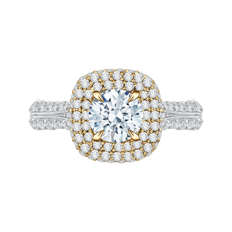 Classic Double Halo Engagement Ring Jensen Jewelers