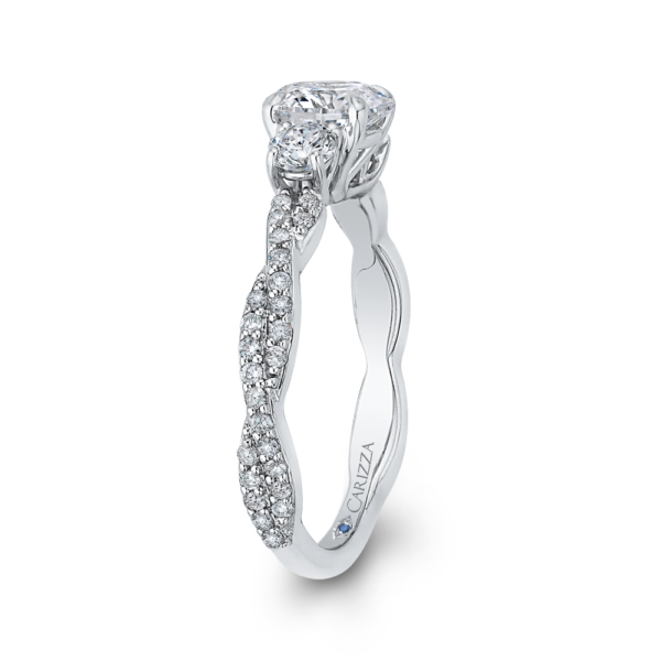 Romantic Interwoven Engagement Ring - Image 3