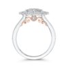 Vintage Floral Accent Engagement Ring - Image 2
