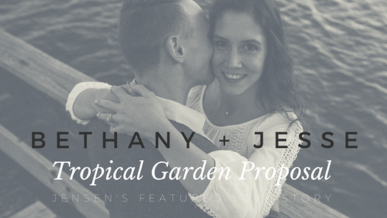 Jesse and Bethany’s Tropical Garden Engagement