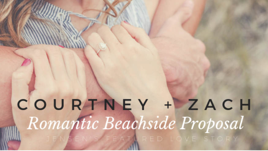 Courtney and Zach’s Romantic Beachside Proposal