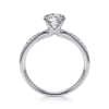 White Gold Solitaire Engagement Ring - Image 4