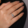 White Gold Solitaire Engagement Ring - Image 2