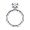 Hidden Halo Oval Diamond Engagement Ring - Image 3