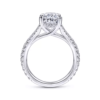 White Gold Oval Diamond Engagement Ring - Image 4