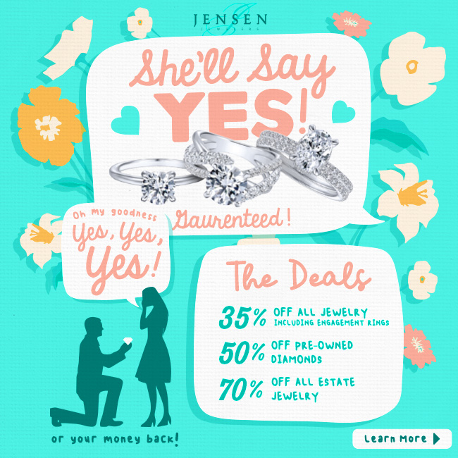 Jensen Jewelers Spring Sale Promo