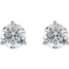 14K White 1 1/2 CTW Natural Diamond Stud Earrings - Image 2